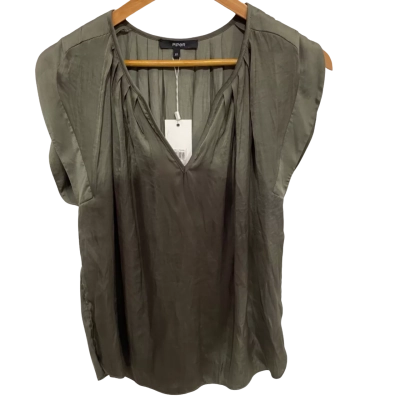 Piper Womens  Size 10 Blouse Khaki Brand New With Tags