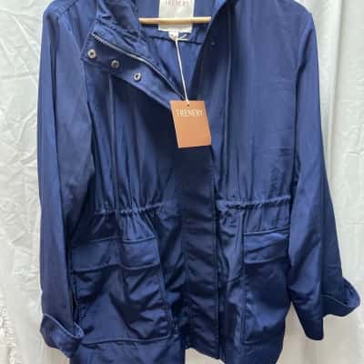 Trenery Womens  Size 12 Anorak Navy Blue 