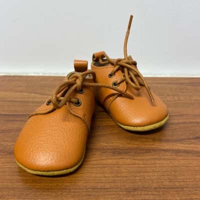 Fauve and Co leather infant shoes Size 0-6mths