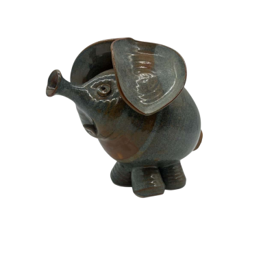 Pottery Elephant Coin Bank