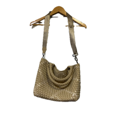 MonMilou Womens handbag Beige / Silver 