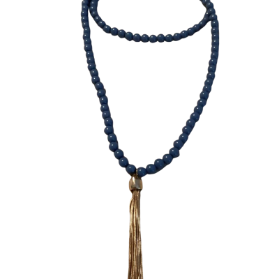 Adorne tassel necklace  Blue / Gold / Purple 