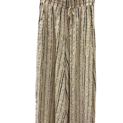 Iris maxi  Womens  Size 10 Flared Pants Beige / Black  