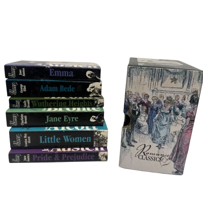 Romance Classics boxed set containing six miniature hardcover books