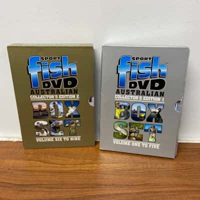 Sport fish DVD’s 2 X box set vol 1-5 and 6-9