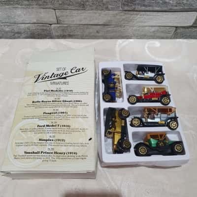 Set of Vintage Miniature cars decorative 