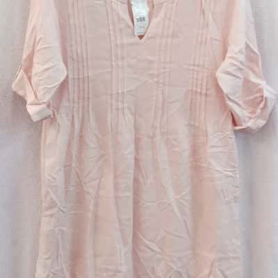 Rockmans Womens  Size 12 Short Sleeve Dress  Pink  