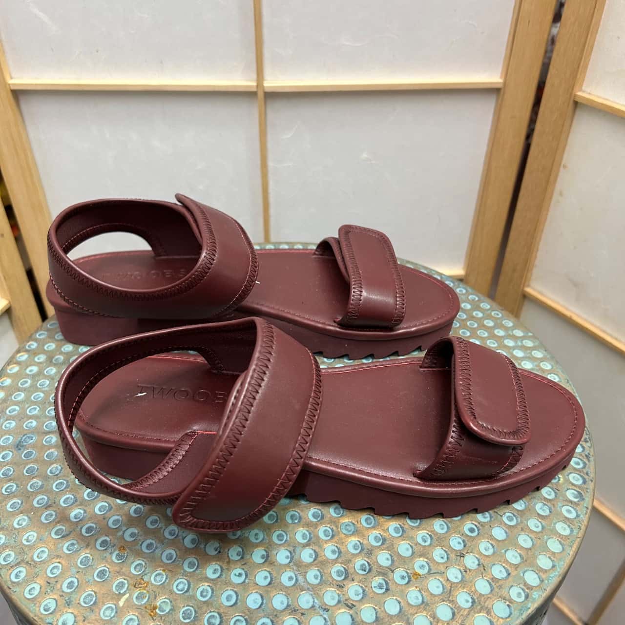 TWOOBS Women's Size 41 The OG Platform Sandals Maroon (s) - New Without ...