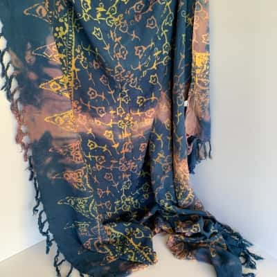 Handmade Indonesian Batik Scarf / Sarong Wrap