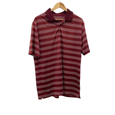 Nike Golf Mens  Size L T-Shirt Red / White 