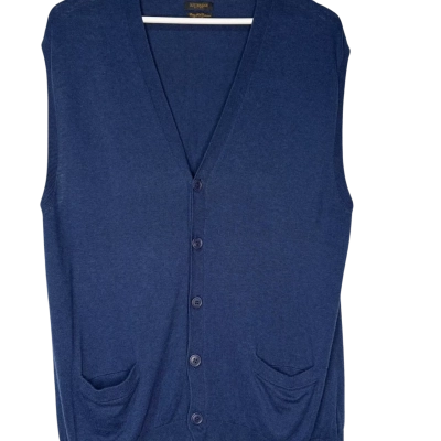 Gutteridge cotton/silk/cashmere Size 3XL Navy blue Vest 
