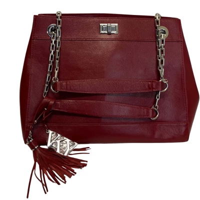 VKY Womens Leather Bag Red 