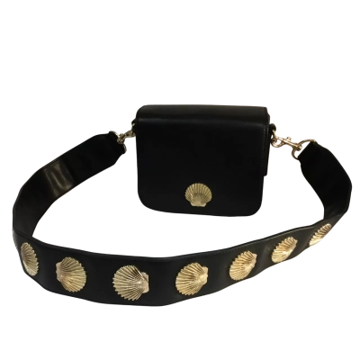 Poppy Lissiman Designer Black Hand Bag Approx 18 x 15cm