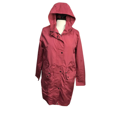 Capture Womens  Size 14 Long Line Raspberry Hooded Coat