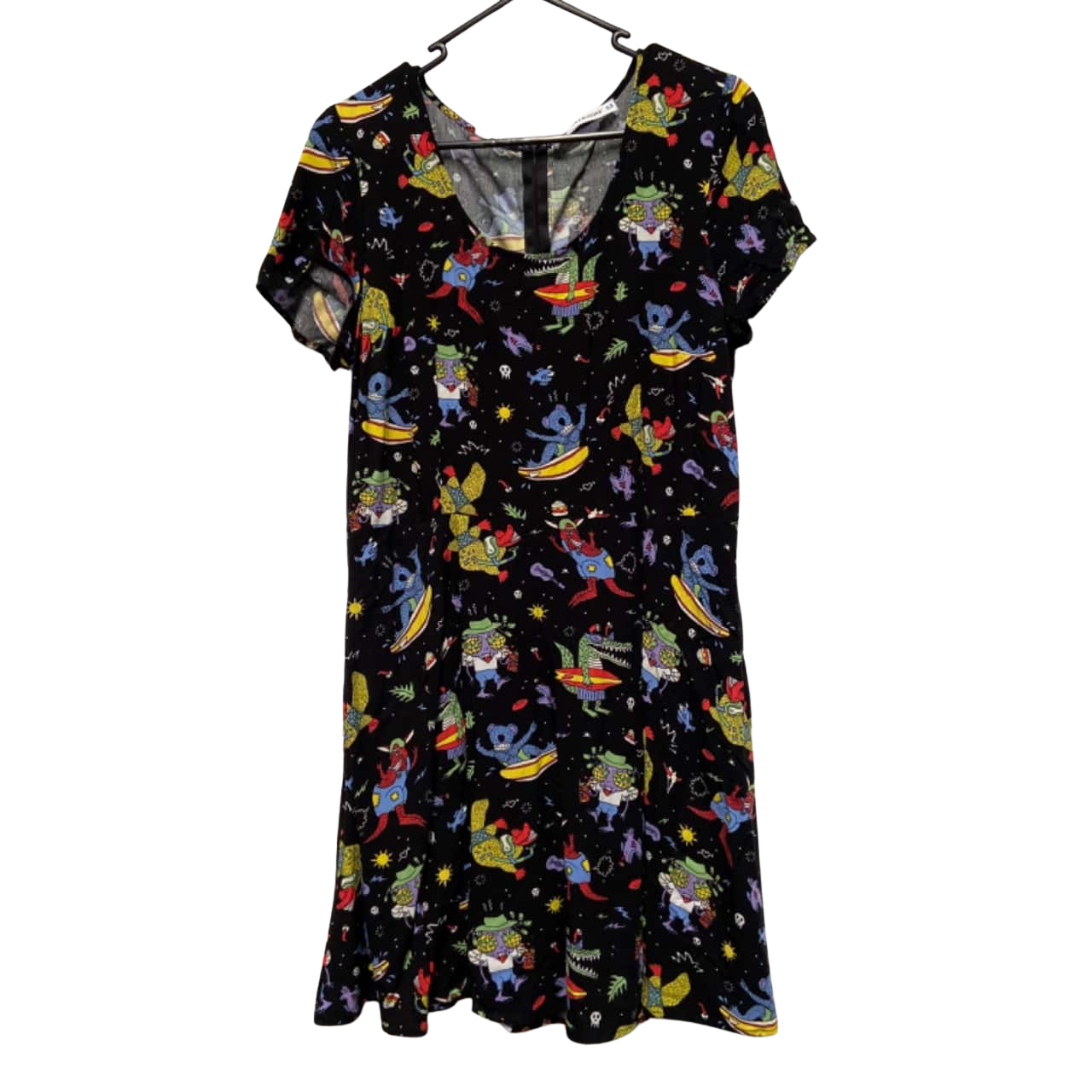 Black Friday Womens Size 12 Short Sleeve Dress / Midi Dress Black