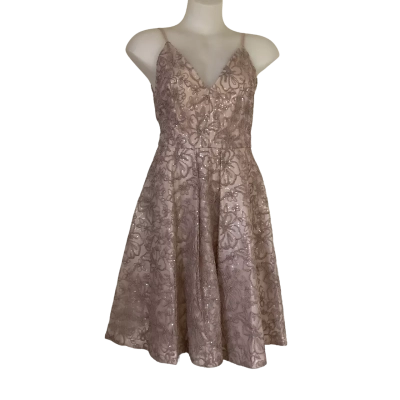 BNWT* Calvin Klein.  Nude Beige Fit-and-Flare Cocktail Dress.   Size 6 