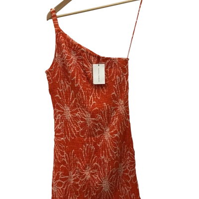 Faithfull The Brand Womens  Size L Off The Shoulder Dress Coral / Orange 