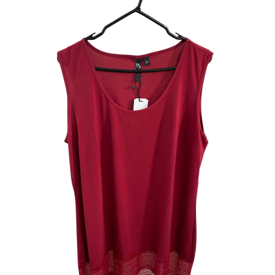 TS Womens RUMBLE IN THE JUNGLE TUNIC WINTER RED Size M 
