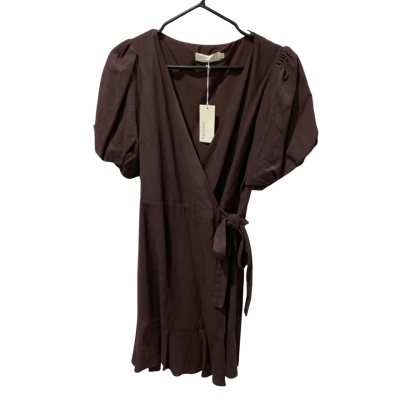 The Fated Womens Reece Mini Dress Size 10 Chocolate 