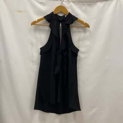 Sass & Bide Women's Pure Silk Top Size 8 Black  