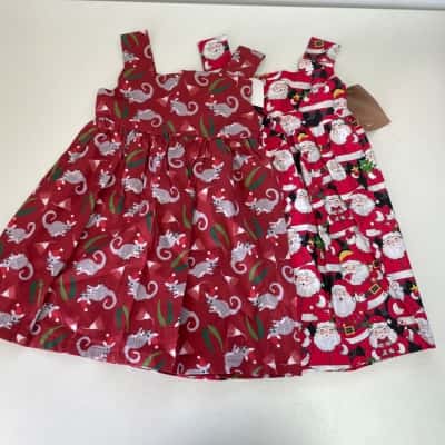 Something Sweet Red Christmas Handmade Dresses Size 3 