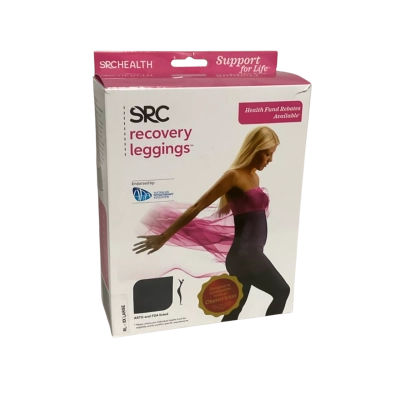  Womens SRC Size XXL Black Recovery Leggings