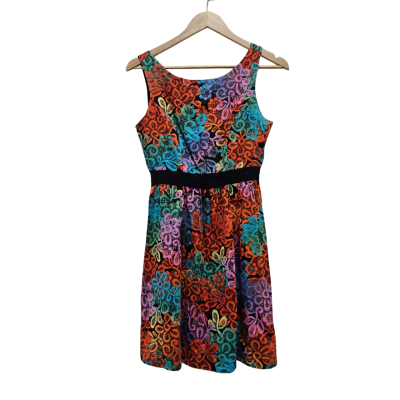 Retro Dangerfield Floral Mini Dress Size 8