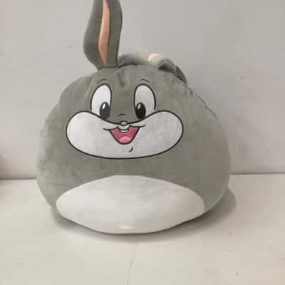  Kids large plush Grey / White rabbit 