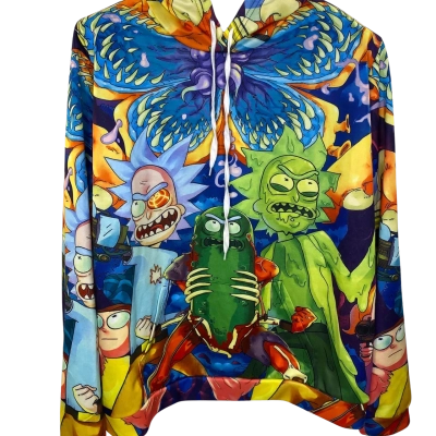 Rick And Morty Womens  Size XXXXXL Jumper Multicoloured 