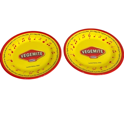 Limited Addition 2010 Melamine Vegemite plates x 2