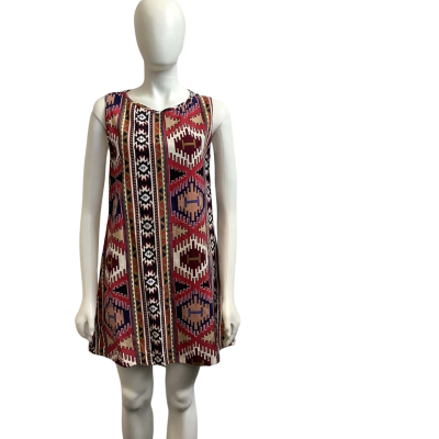 Tree of Life Womens  Size S Sleeveless Mini Dress Multicoloured