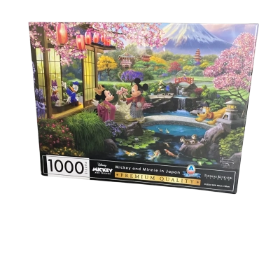 Thomas Kinkade Disney Mickey and Minnie in Japan 1000 Piece Jigsaw (Sealed)