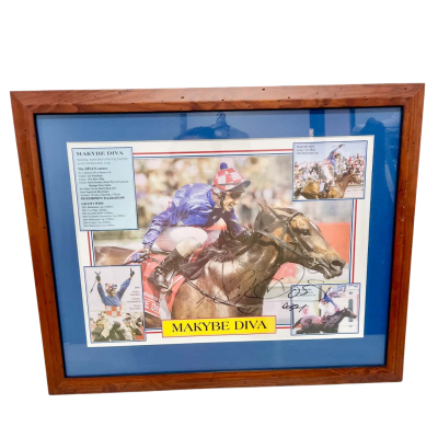 Commerative 3 wins in a Row Makyby Diva Signed by Glenn Boss 