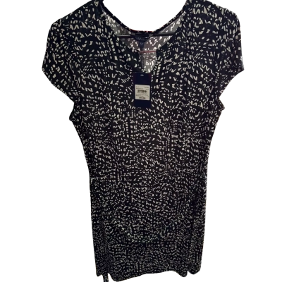 Savannah Womens  Size 12 Black/White Dress 