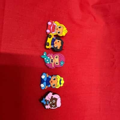 Set of 5 Disney Princess Croc Charms