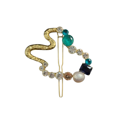 MIMCO Gold and Diamante Brooch/Pocket Pin