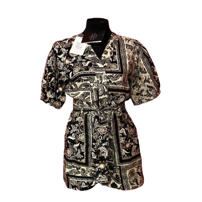 Witchery Womens  Size 8 Scarf Print Playsuit RRP:199.95