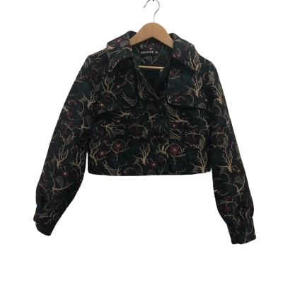 Dangerfield Womens  Size 10 Jacket Black  / Pattern 