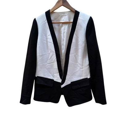 Seed Heritage Womens  Size 10 Open Jacket Black  / Cream 