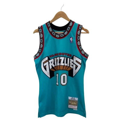 Mitchell & Ness Mens  Size S Basketball Jersey Green Vancouver Grizzlies #10 Bibby