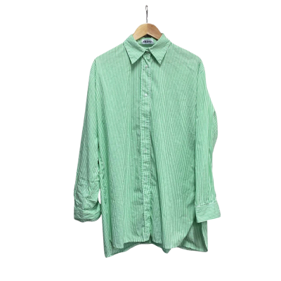 Shirty Womens  Size L / M Button Up Shirt Green 