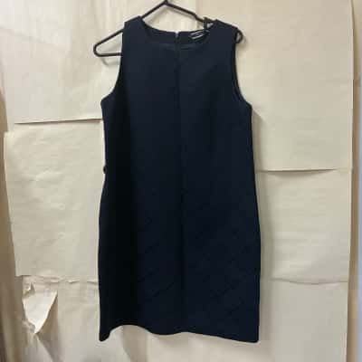 Basque Womens  Size 12 Casual Dress Navy Blue 