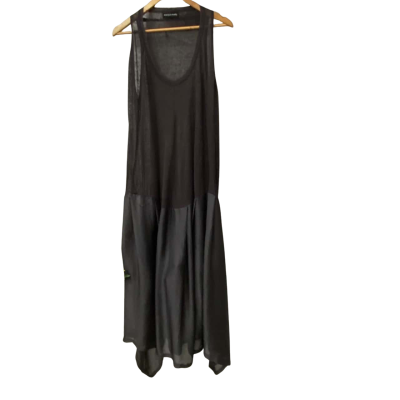 Morgan Marks Womens  Size 14-16 Maxi Dress Navy Blue 