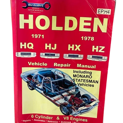 Max Ellery's Vehicle Repair Holden Manual 1971-1978 