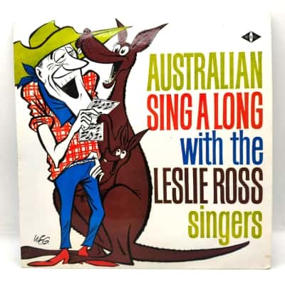 Vintage Vinyl 12" Record The Leslie Ross Singers – Australian Sing-Along - 1961 Pop/Folk/World/Country