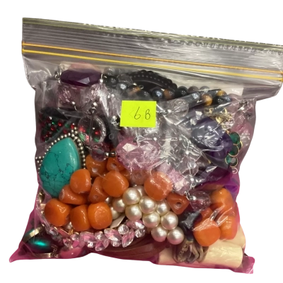 Bag of Broken Jewellery and Beads