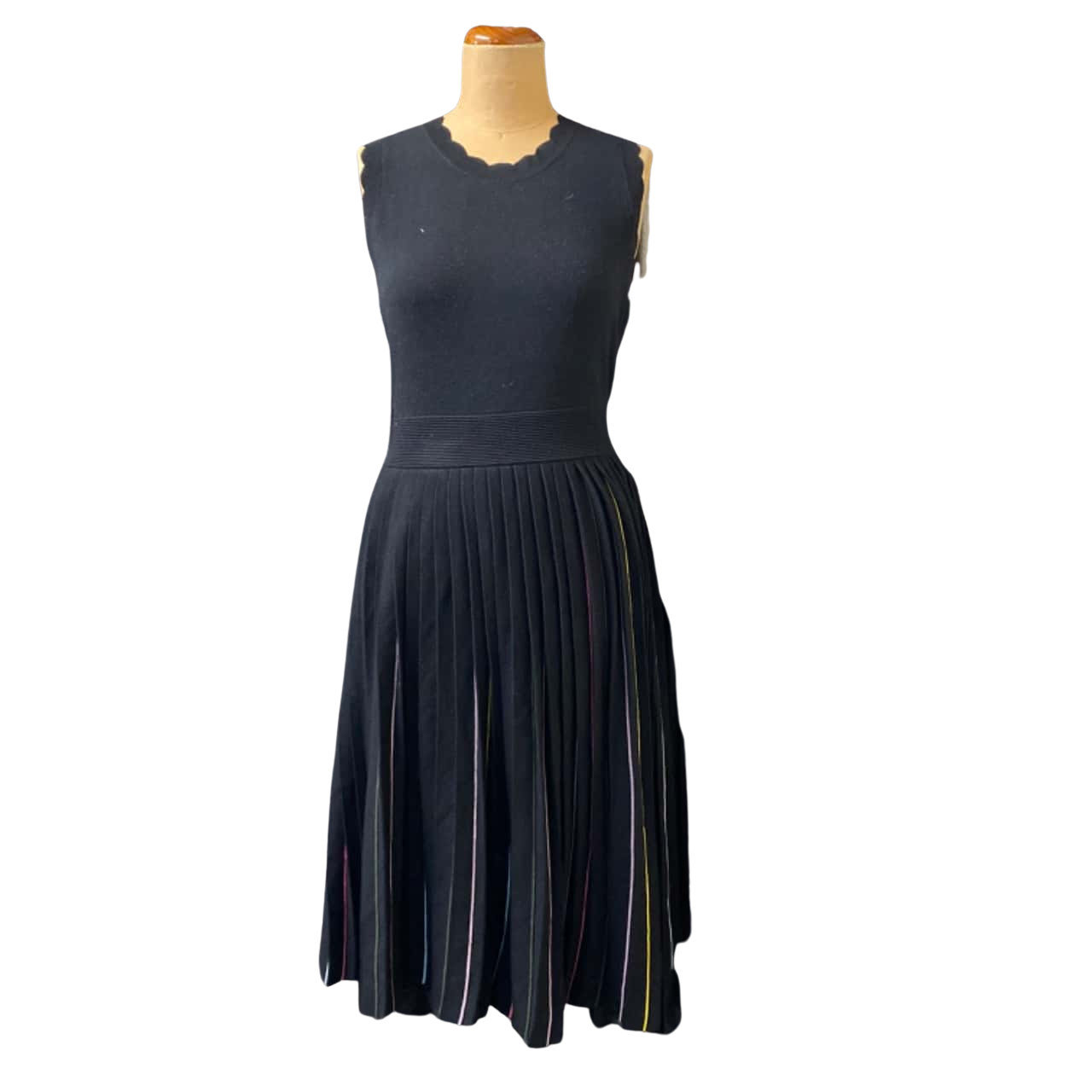 Kate Spade Womens Black Knit Dress With Pleated Skirt Size L(s) - Used Very  Good | Salvos Stores