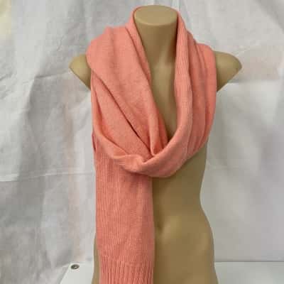 Seed Heritage Logo Detail Womens Wool Scarf Size One Size Pale Peony Colour