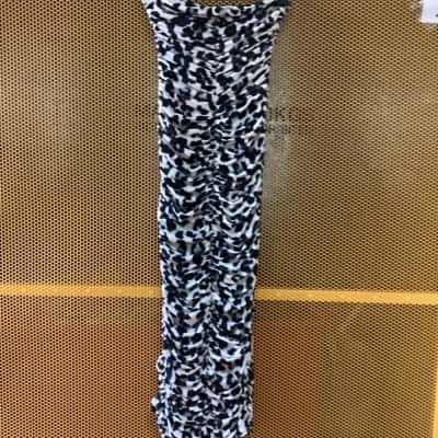 BY JOHNNY. Womens  Size 6 Bodycon Dress Black  / Grey / White 