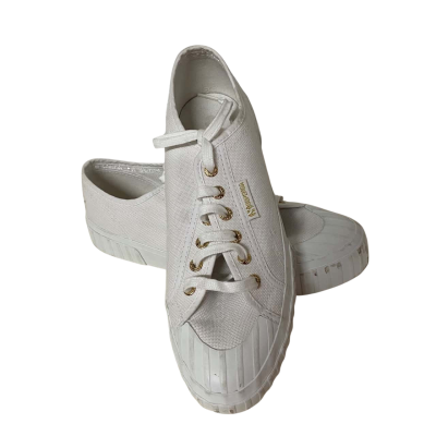 Superga Womens  Size 7 Gold / White 